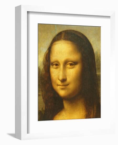 The Mona Lisa Called La Gioconda, C.1503-06, Detail-Leonardo da Vinci-Framed Giclee Print