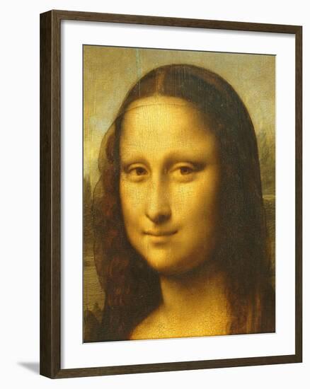 The Mona Lisa Called La Gioconda, C.1503-06, Detail-Leonardo da Vinci-Framed Giclee Print