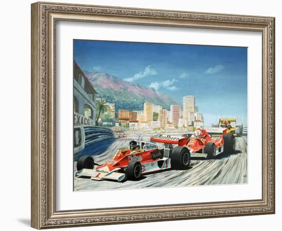 The Monaco Grand Prix-null-Framed Giclee Print