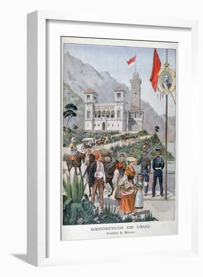 The Monaco Pavilion at the Universal Exhibition of 1900, Paris, 1900-null-Framed Giclee Print