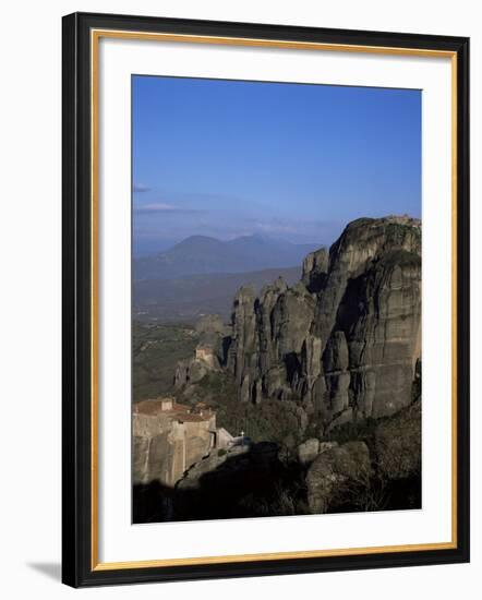 The Monasteries of Rousanou, St. Nicholas and Metamorphosis, Meteora, Meteora, Greece-Tony Gervis-Framed Photographic Print