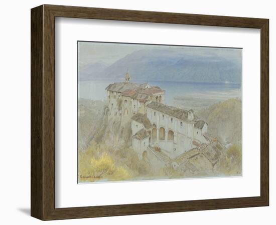 The Monastery, Locarno, 1890 (W/C & Chalk on Paper)-Albert Goodwin-Framed Giclee Print