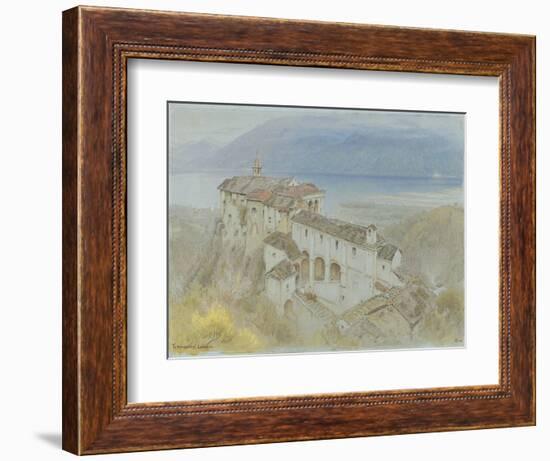 The Monastery, Locarno, 1890 (W/C & Chalk on Paper)-Albert Goodwin-Framed Giclee Print