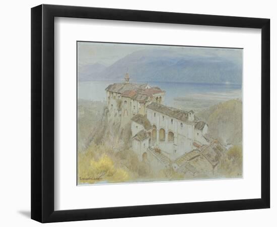 The Monastery, Locarno, 1890 (W/C & Chalk on Paper)-Albert Goodwin-Framed Giclee Print