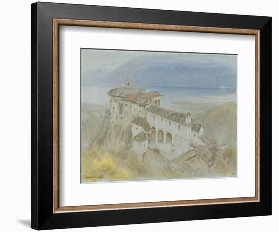 The Monastery, Locarno, 1890 (W/C & Chalk on Paper)-Albert Goodwin-Framed Giclee Print