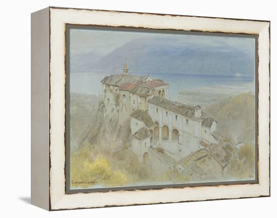 The Monastery, Locarno, 1890 (W/C & Chalk on Paper)-Albert Goodwin-Framed Premier Image Canvas