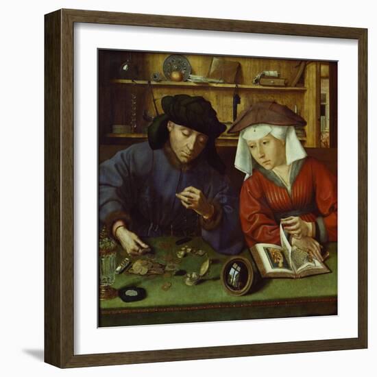 The Money Lender and His Wife, 1514-Rachel Ruysch-Framed Giclee Print