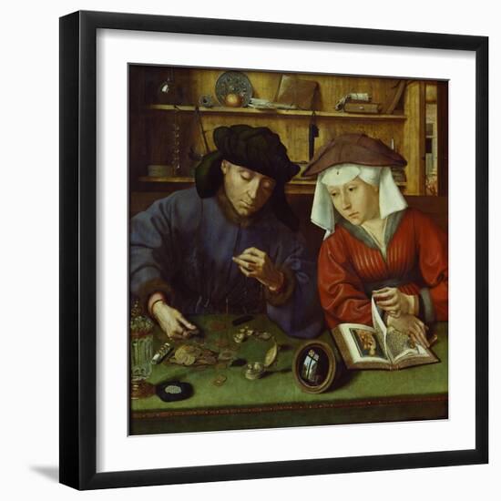 The Money Lender and His Wife, 1514-Rachel Ruysch-Framed Giclee Print