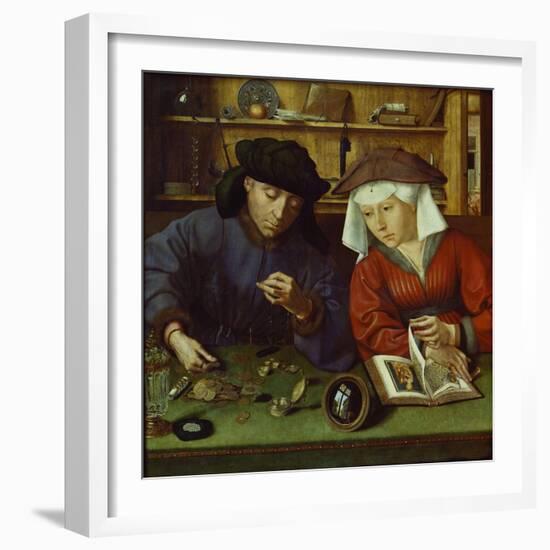 The Money Lender and His Wife, 1514-Rachel Ruysch-Framed Giclee Print