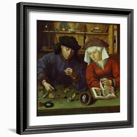 The Money Lender and His Wife, 1514-Rachel Ruysch-Framed Giclee Print