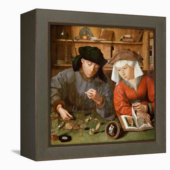 The Moneylender and His Wife-Quentin Massys-Framed Premier Image Canvas