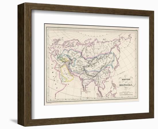 The Mongol Empire at Its Greatest Extent-Thierry-Framed Photographic Print