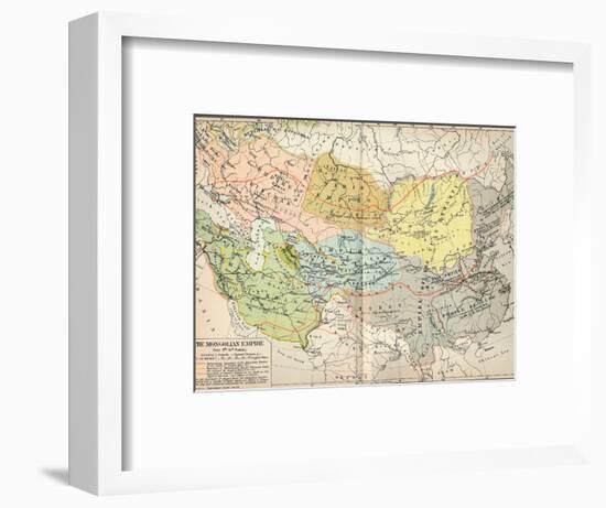 'The Mongolian Empire from 12th-15th Century', c1903, (1904)-Unknown-Framed Giclee Print