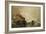 The 'Monitor' and the 'Merrimac', the First Fight Between Ironclads in 1862, Pub. by Louis Prang…-Julian Oliver Davidson-Framed Giclee Print