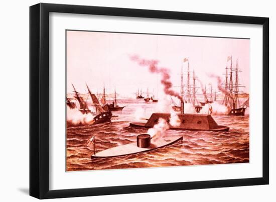 The Monitor and the Merrimac-null-Framed Giclee Print