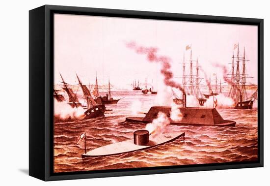 The Monitor and the Merrimac-null-Framed Premier Image Canvas
