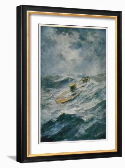 The "Monitor" in a Storm-Robert Hopkin-Framed Art Print