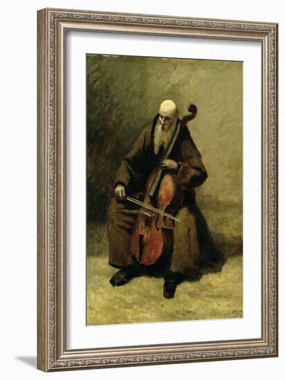 The Monk, 1874-Jean-Baptiste-Camille Corot-Framed Giclee Print