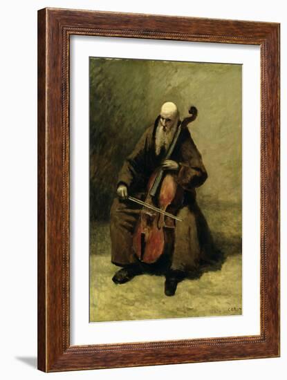 The Monk, 1874-Jean-Baptiste-Camille Corot-Framed Giclee Print