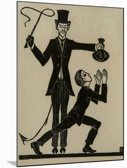 The Monkey and the Whip-Eric Gill-Mounted Giclee Print