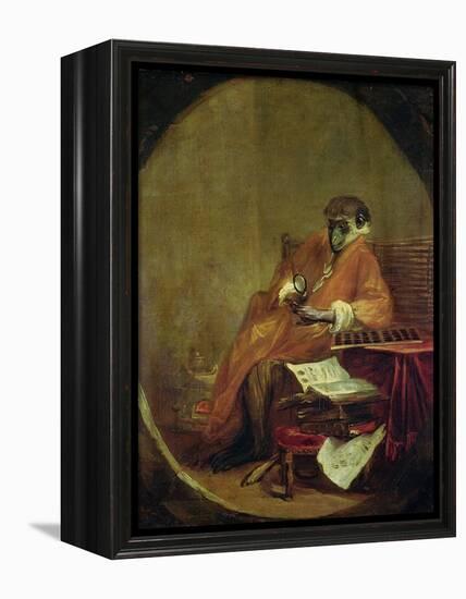 The Monkey Antiquarian, 1740-Jean-Baptiste Simeon Chardin-Framed Premier Image Canvas