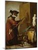 The Monkey as Painter, 1740-Jean-Baptiste Simeon Chardin-Mounted Giclee Print