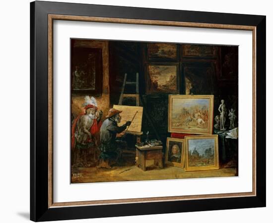 The Monkey Painter, 1805-David the Younger Teniers-Framed Giclee Print