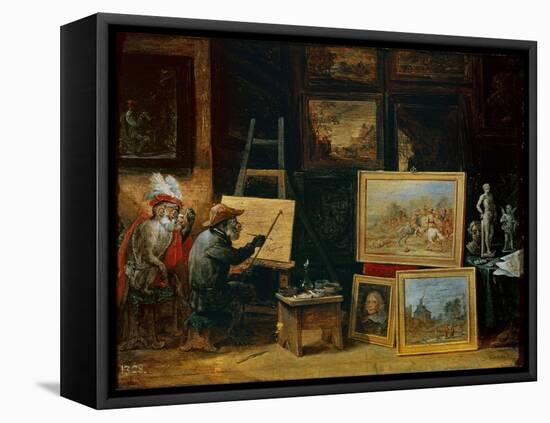 The Monkey Painter, 1805-David the Younger Teniers-Framed Premier Image Canvas
