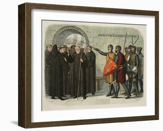 The Monks of Christchurch Expelled-James William Edmund Doyle-Framed Giclee Print