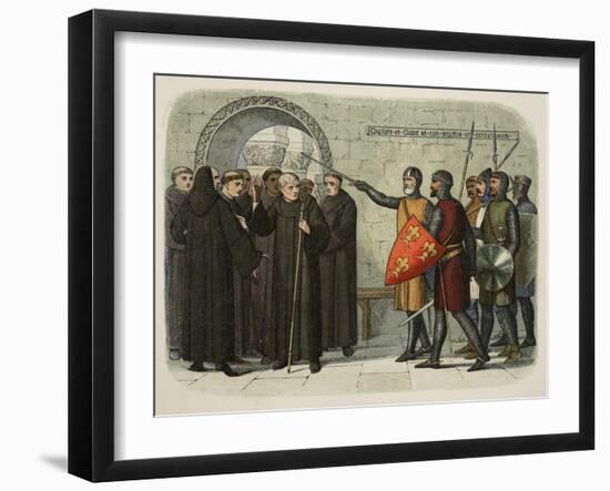 The Monks of Christchurch Expelled-James William Edmund Doyle-Framed Giclee Print