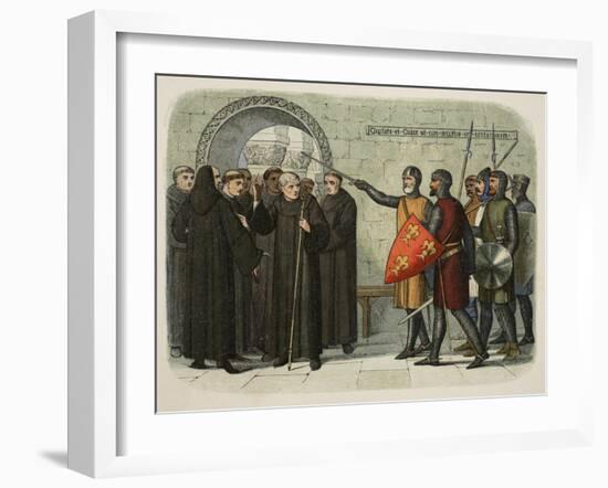 The Monks of Christchurch Expelled-James William Edmund Doyle-Framed Giclee Print