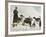 The Monks of Saint Bernard Together with Their Dogs Visit Tibet-null-Framed Photographic Print