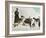 The Monks of Saint Bernard Together with Their Dogs Visit Tibet-null-Framed Photographic Print