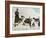 The Monks of Saint Bernard Together with Their Dogs Visit Tibet-null-Framed Photographic Print