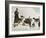 The Monks of Saint Bernard Together with Their Dogs Visit Tibet-null-Framed Photographic Print