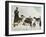 The Monks of Saint Bernard Together with Their Dogs Visit Tibet-null-Framed Photographic Print