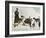 The Monks of Saint Bernard Together with Their Dogs Visit Tibet-null-Framed Photographic Print