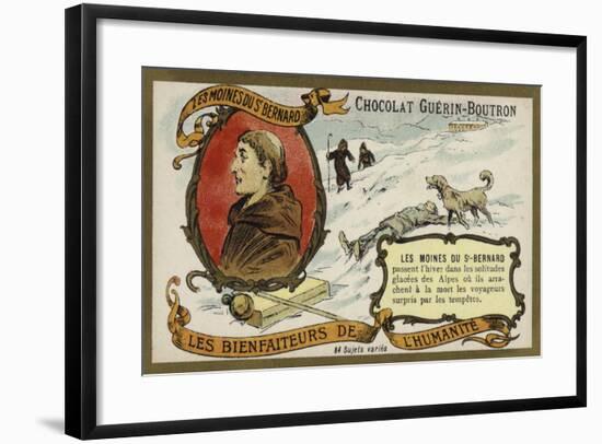 The Monks of the Hospice of St Bernard-null-Framed Giclee Print