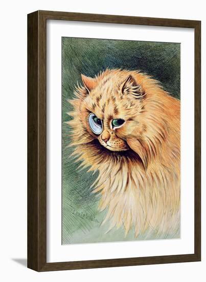 The Monocle-Louis Wain-Framed Giclee Print