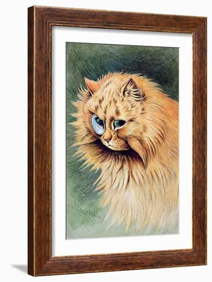 The Monocle-Louis Wain-Framed Giclee Print