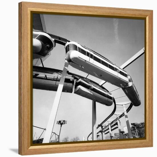 The Monorail of the New York World's Fair-null-Framed Premier Image Canvas