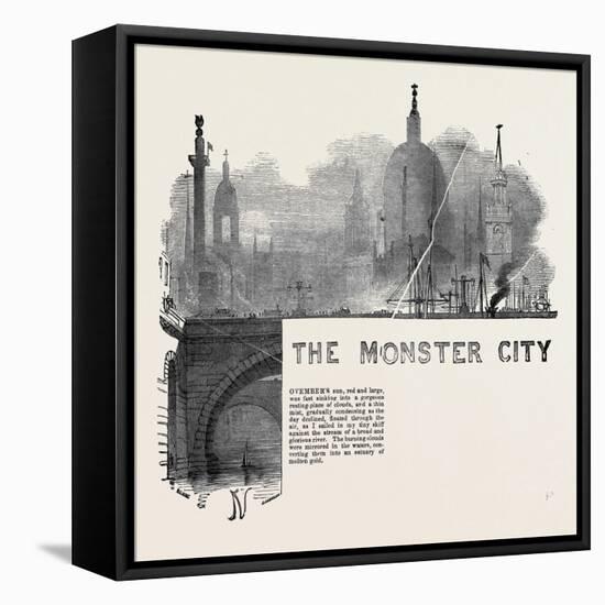 The Monster City by the Rev. Robert Jones-null-Framed Premier Image Canvas