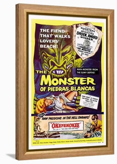 The Monster of Piedras Blancas-null-Framed Stretched Canvas