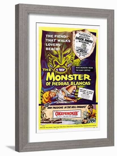 The Monster of Piedras Blancas-null-Framed Art Print