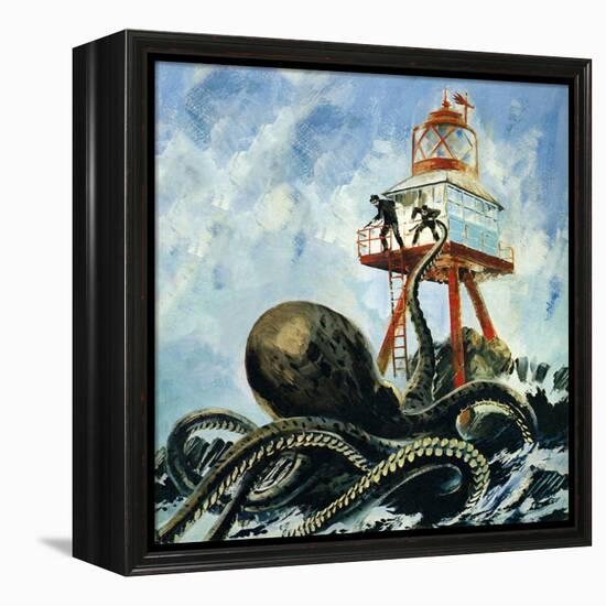 The Monster of Serrana Cay-Graham Coton-Framed Premier Image Canvas