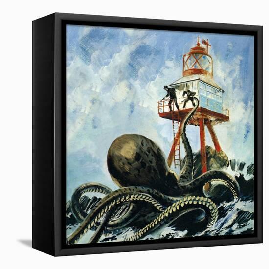 The Monster of Serrana Cay-Graham Coton-Framed Premier Image Canvas