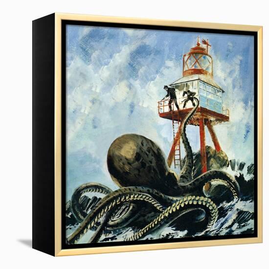 The Monster of Serrana Cay-Graham Coton-Framed Premier Image Canvas