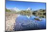 The Mont Blanc Mountain Range Reflected in the Waters of Lac Des Cheserys-Roberto Moiola-Mounted Photographic Print