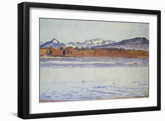 The Mont Blanc Snow-Covered, 1918-Ferdinand Hodler-Framed Giclee Print