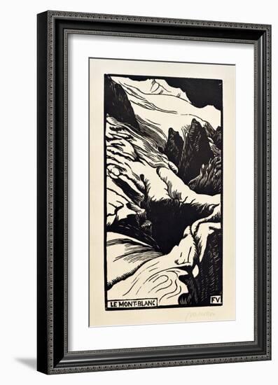 The Mont Blanc-Félix Vallotton-Framed Giclee Print